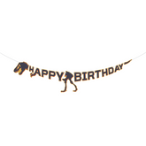 Bannière - Squelette - Le Monde Jurassique 3 - Happy Birthday - 5'